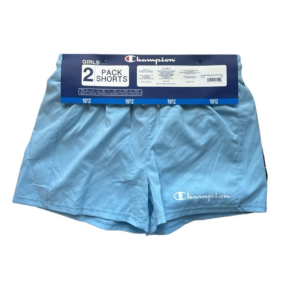 Champion 2 Pack Girls Shorts size 10/12 - NWT - Picture 3 of 4